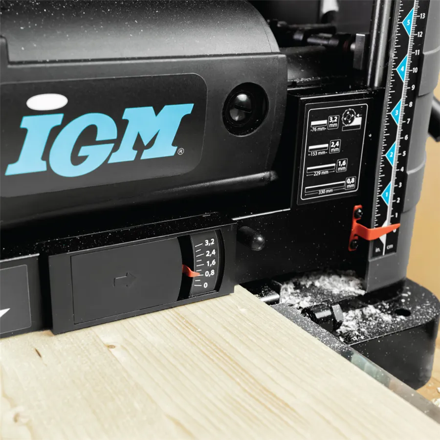 Pialla a spessore portatile IGM PS33 – testata a spirale 36 inserti HW