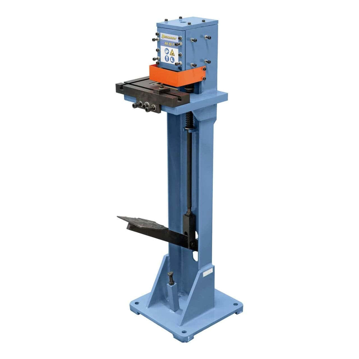 Bernardo Scantonatrice manuale AK 80 F con tavola da 260 x 260 mm, capacità di taglio fino a 1,5 mm e pedale a piede.
