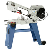 Sega a nastro Bernardo EBS 115 con capacità di taglio Ø 100 mm, tre velocità e basamento mobile.