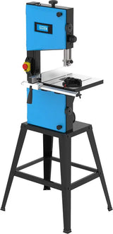 Sega a nastro Güde GBS 250 con piano inclinabile in alluminio e doppia velocità del nastro, ideale per legno, PVC e alluminio.