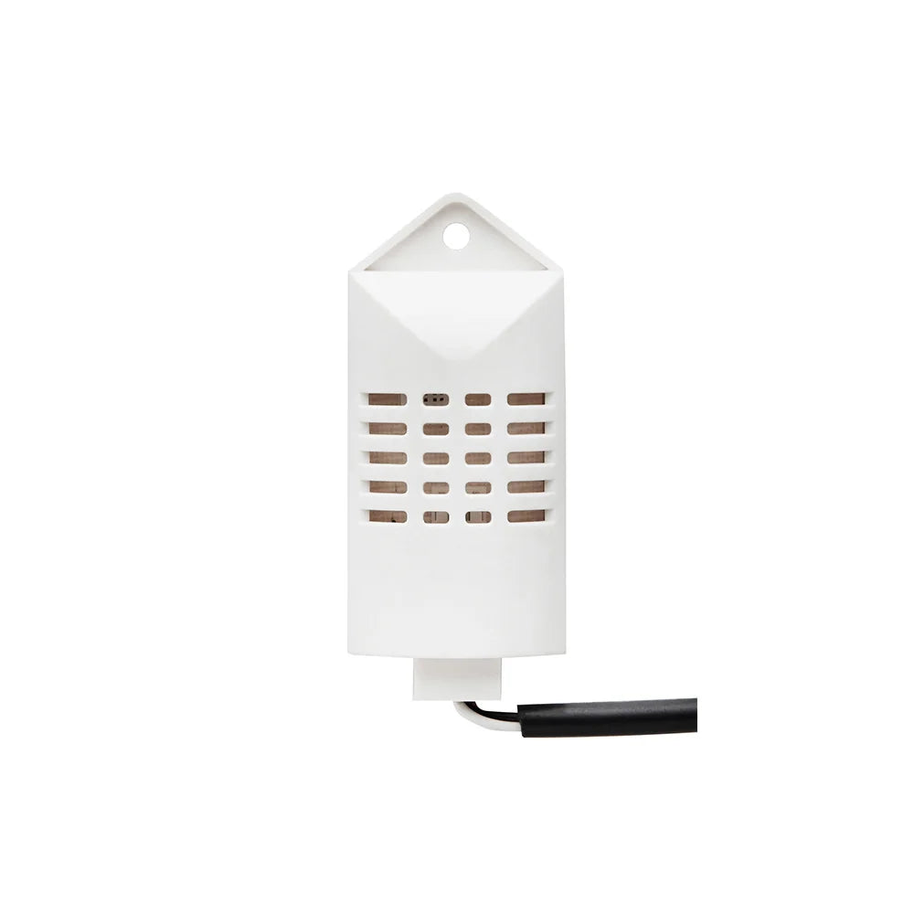 Sensore di umidità digitale per recuperatori d'aria INSPIRO, con rilevazione ad alta precisione e interfaccia di collegamento integrata. Dispositivo compatto progettato per monitorare e regolare i livelli di umidità negli impianti di ventilazione meccanica controllata (VMC), ideale per ambienti residenziali o commerciali che richiedono ottimizzazione energetica e qualità dell'aria.