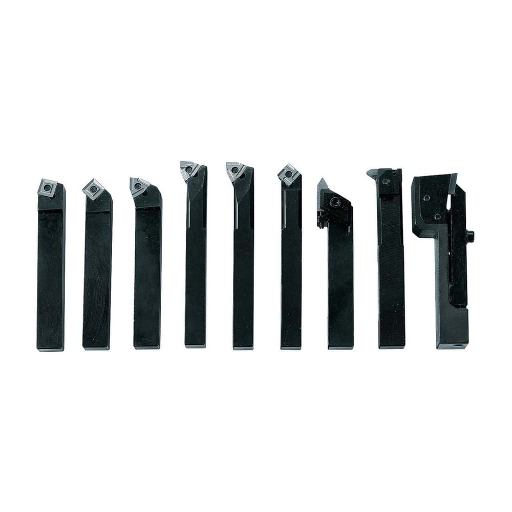9-piece HM 10mm multi-cutting insert lathe set, F-kit