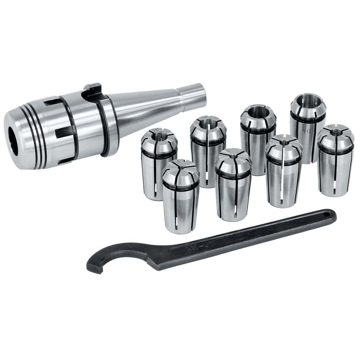 OZ Milling Collet Holder Set, ISO 50, 4 - 16 mm 