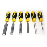 Set di scalpelli con bordo smussato in scatola di legno