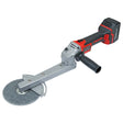 Utensile a batteria Bernardo KNS 150 A con disco Ø 150 mm, 3 velocità e maniglia laterale, ideale per saldatura e smerigliatura.