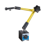 Universal magnetic measuring stand with hydraulic locking