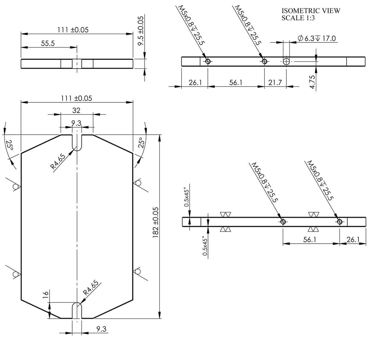 SW tilting angle table