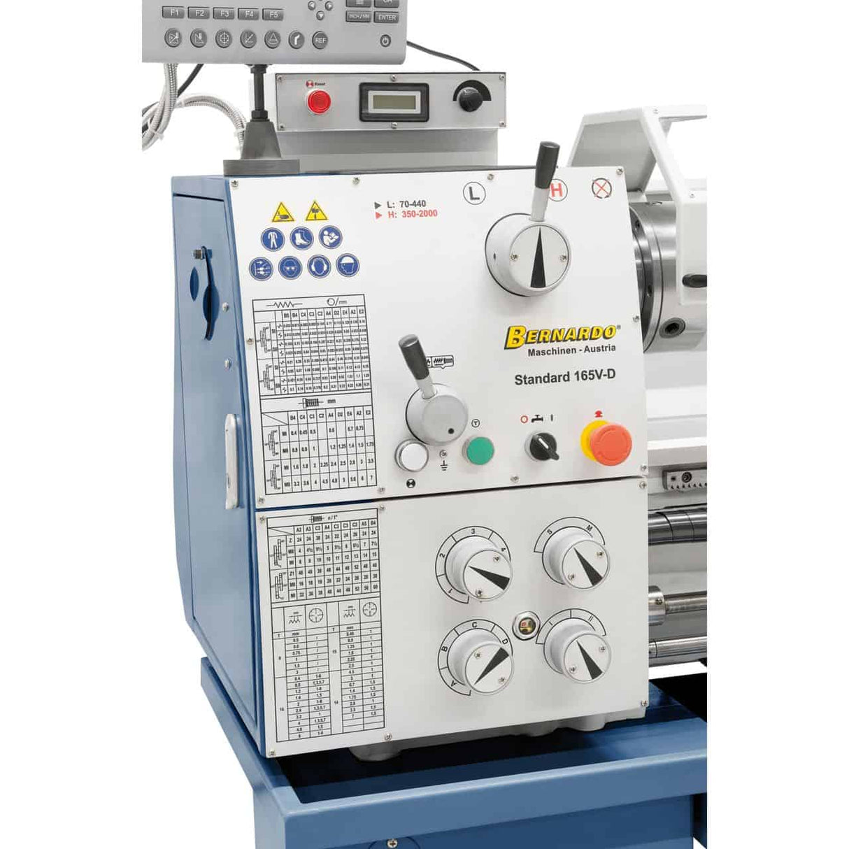 Standard 165 VD lathe incl. 3-axis digital display 
