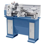 Tornio Bernardo Profi 700 BQV Vario / 230 V con passaggio barra Ø 38 mm, velocità variabile elettronica e accessori inclusi.