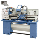 Tornio Bernardo Standard 165 D con distanza punte 1000 mm, foro mandrino Ø 40 mm e motore da 1,5 kW, completo di DRO digitale a 3 assi e accessori.