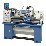 Tornio Bernardo Standard 165 Top, Ø banco 350 mm, incavo 220 mm, DRO ES-12 V e torretta Multifix a cambio rapido.