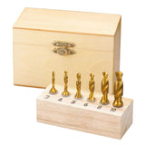 6 Piece 3 in 1 Threading, Drill and Countersink Bit Set 