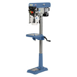 Trapano a colonna SBM 20 Vario con motore 400 V, display digitale, tavola inclinabile e laser incrociato per centraggio preciso.