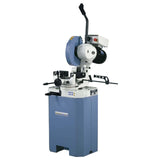 Troncatrice per metallo Bernardo CS 350 L con lama Ø 350 mm rivestita TiN, doppia morsa autocentrante e refrigerazione integrata.