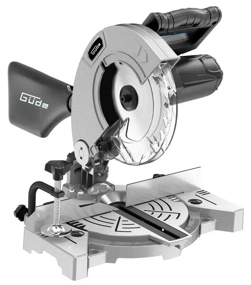 Güde GKS 2134.1 – Troncatrice compatta da 1100 W con testa inclinabile 45°, lama HM Ø 210 mm e sacca raccoglipolvere, ideale per tagli puliti su legno e laminati.