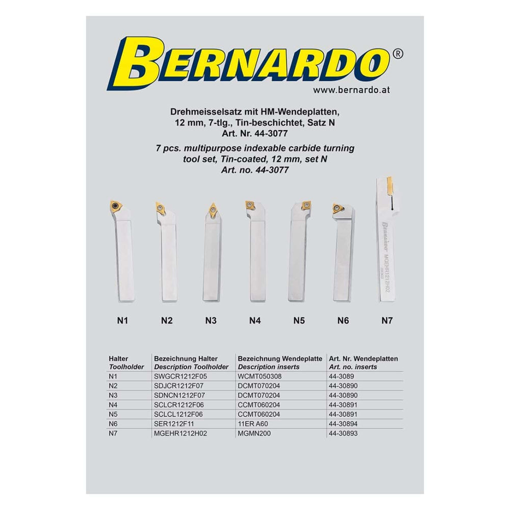 Tin Coated Lathe Tool 12mm Kit N