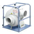 Ventilatore centrifugo Bernardo SF 3000 B 400 V, con girante curva ad alta efficienza e struttura in acciaio verniciato, ideale per aspirazione di trucioli e fumi industriali.