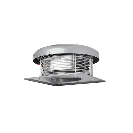 Ventilatore da tetto Reventon serie STORM 230V, progettato per l’estrazione d’aria in ambienti industriali e commerciali. Struttura resistente alle intemperie, motore elettrico ad alta efficienza e girante assiale per un’ottima ventilazione verticale. Ideale per migliorare la qualità dell’aria e ridurre l’umidità in capannoni e grandi edifici.
