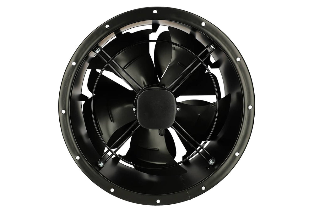 Ventilatore di destratificazione Reventon TORNADO XS3, con portata d’aria di 4800 m³/h, progettato per ridurre la stratificazione termica e migliorare l’efficienza energetica. Compatto, silenzioso e robusto, è ideale per l’uso in ambienti industriali, magazzini e officine di medie dimensioni.