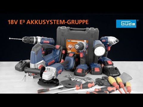 Trapano avvitatore a percussione Guede BSB 18-201-30K – 18V con batteria e valigetta