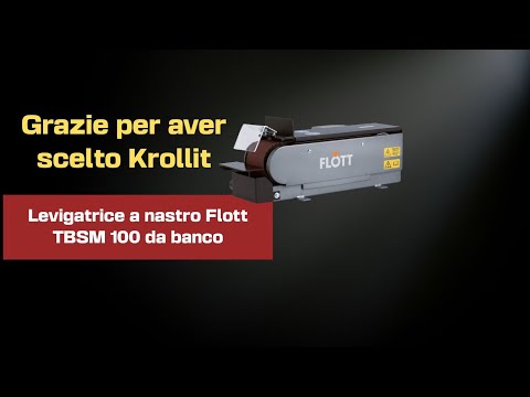 Levigatrice a nastro Flott TBSM 100 da banco