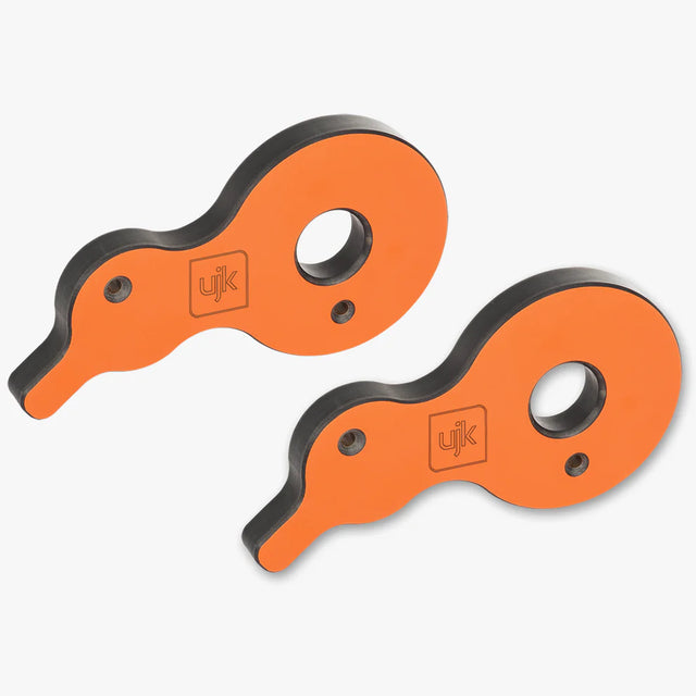 UJK Surface Cam Clamps coppia 105325 — cam clamp da superficie in laminato fenolico 12 mm per tavolo MFT